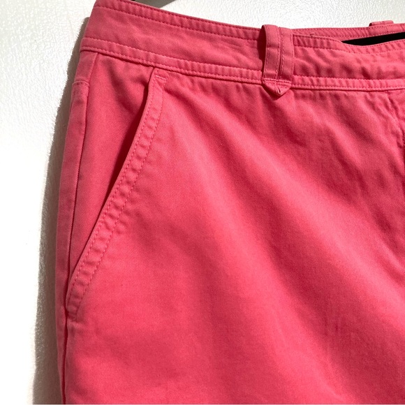 TALBOTS Pink Salamander Cotton Blend Cropped Pants Womens Plus Size 16 - Picture 6 of 13